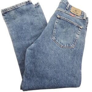 Wrangler Jeans Mens 36x30 Blue Regular Fit 96501MR 5 Pocket Denim Pants Classic